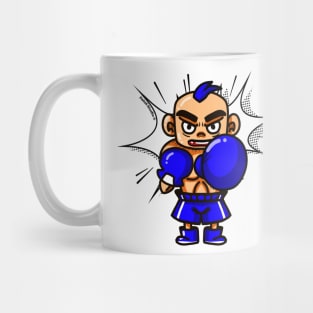 Infinite punch Blue Boxer by Patoli Studio Mug